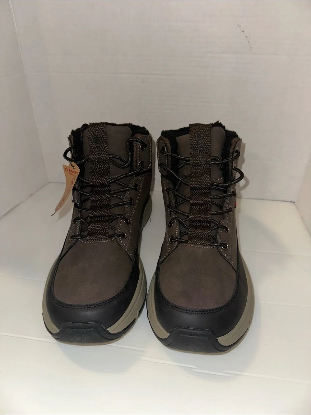 ZeroXposur Men's Dark Brown and Black Insulated Hiker Boots